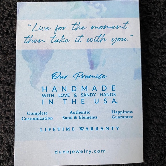 Larimar & Sand Sun Splash 925 Necklace - NIB - Picture 10 of 10